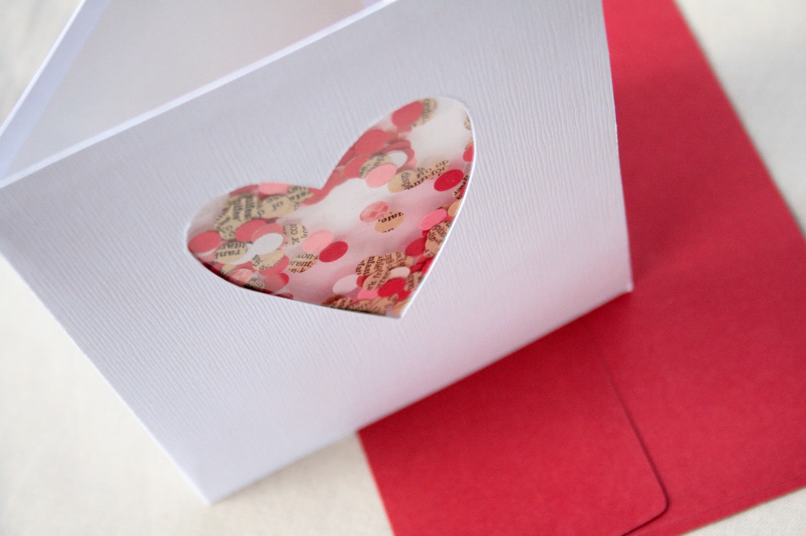 The Creative Place: DIY :: Confetti Valentine Card