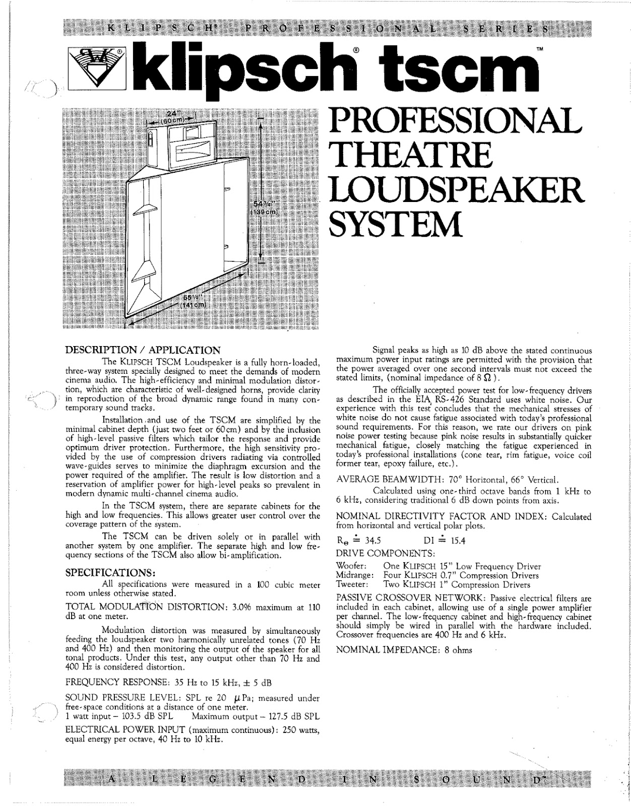 Retro Vintage Modern Hi Fi Klipschorn