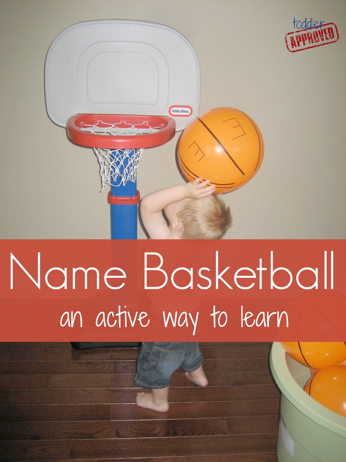 Toddler Approved! Name Basketball
