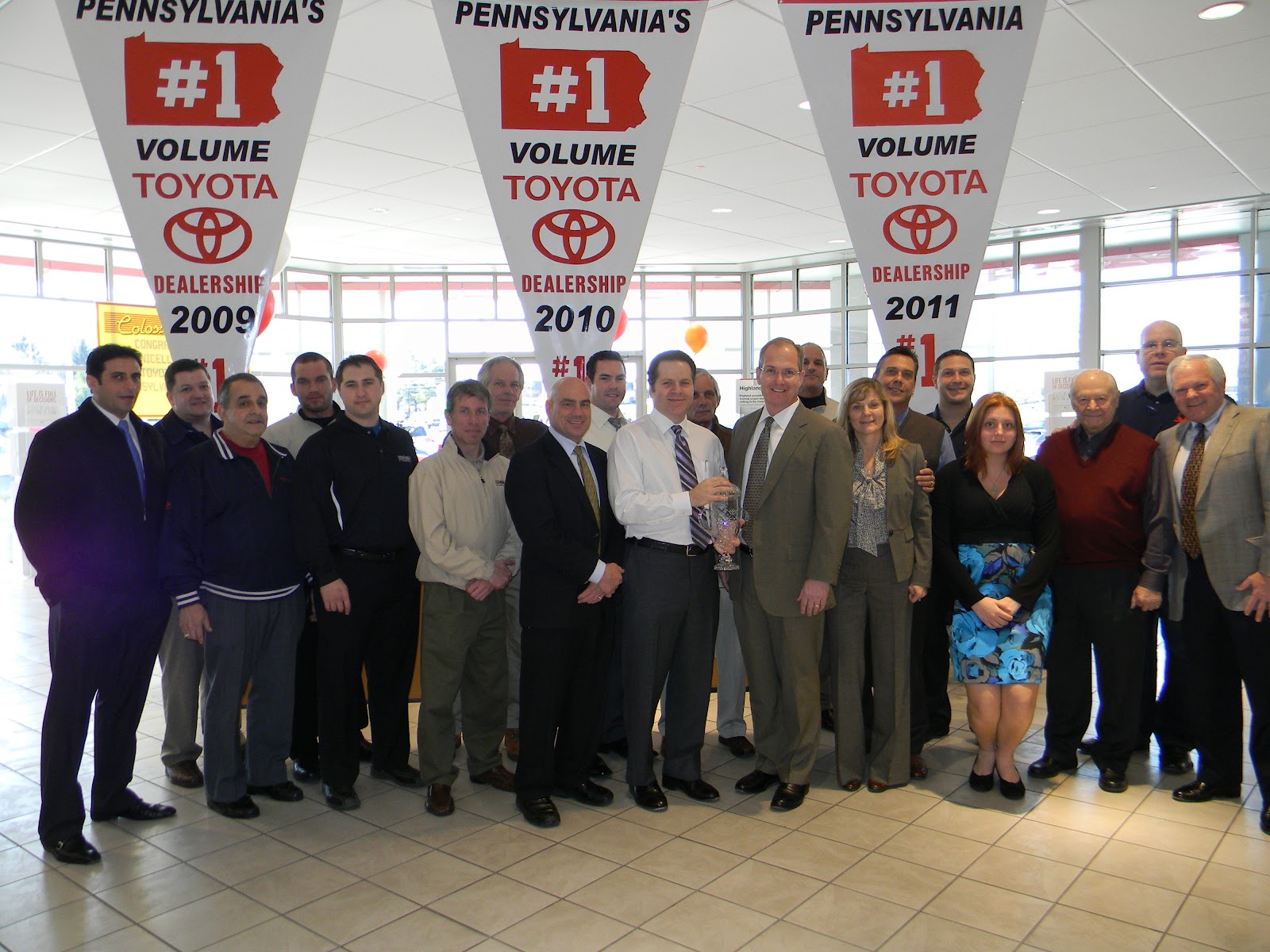 Conicelli Toyota of Conshohocken Celebrates 2011 Victory
