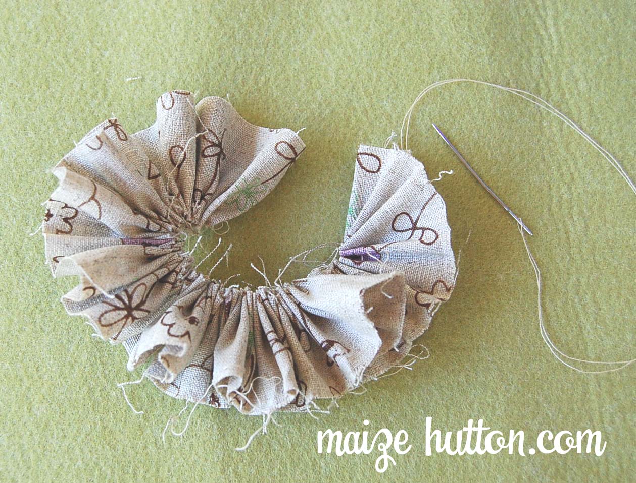 Notes. Easy steps How to make organza and fabric flowers.