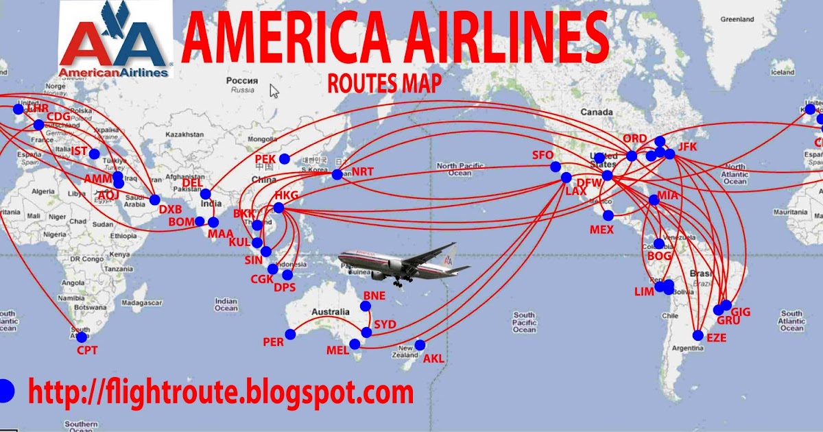 australian airlines American Airlines routes map