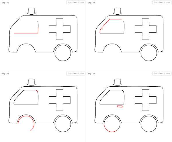 How to draw Ambulance - slide 2