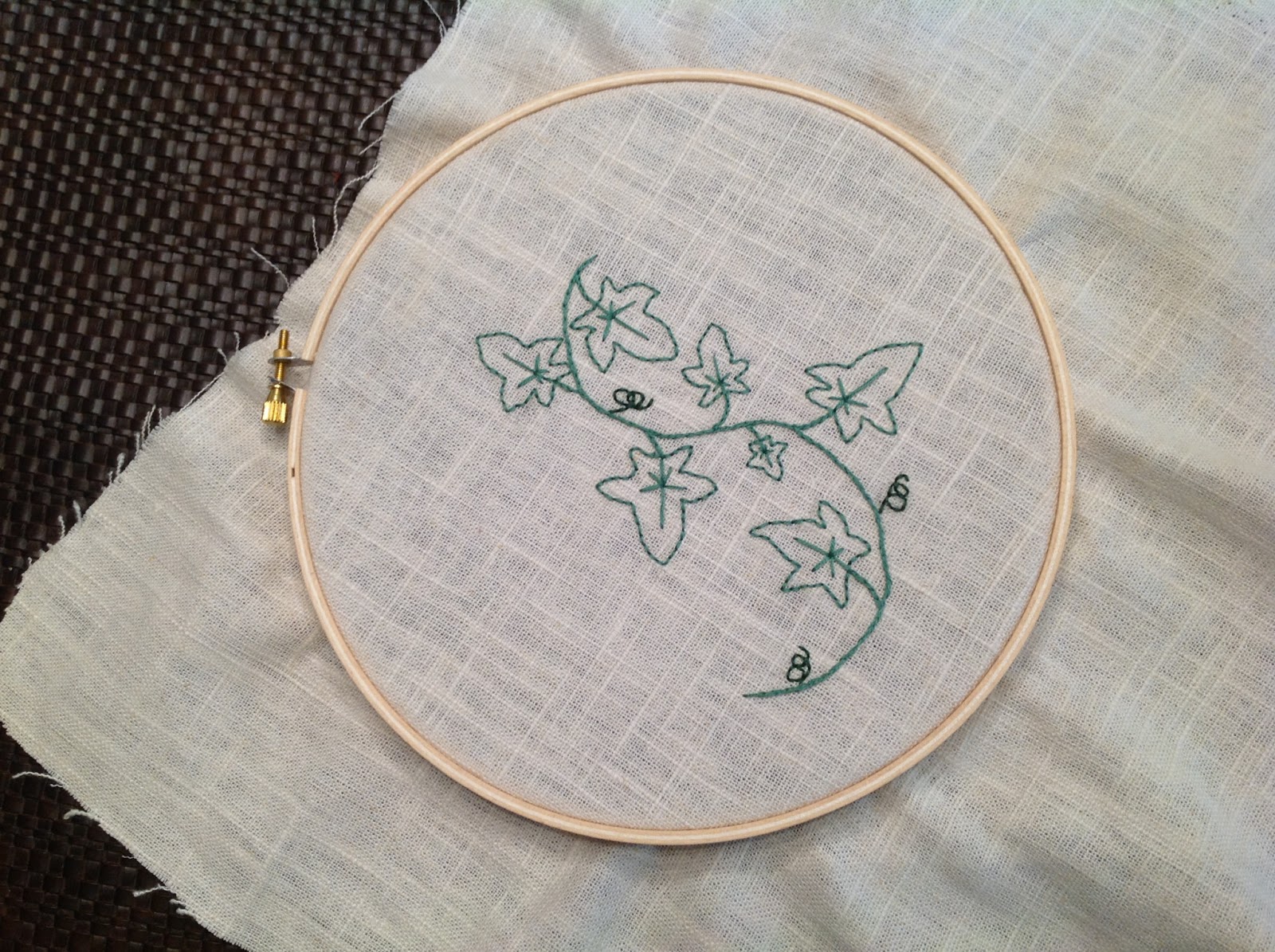 Ivy embroidery Ivyquilts