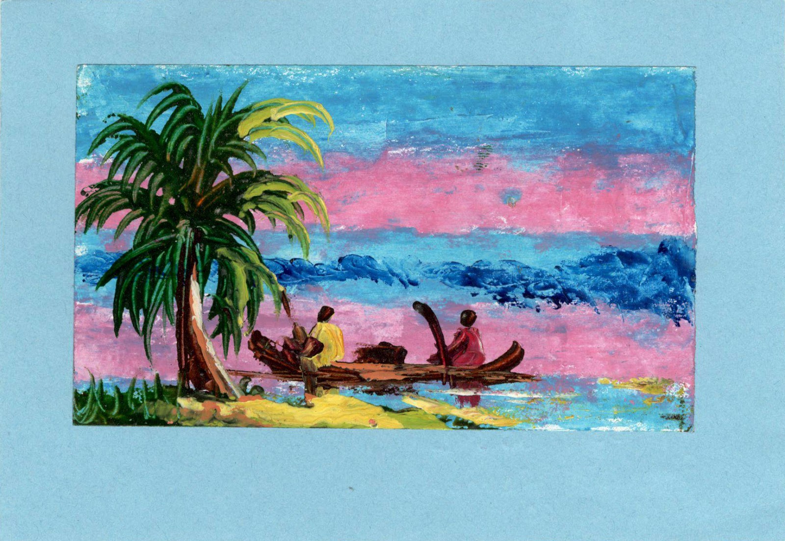 WORLD, COME TO MY HOME! 1470, 1620 CONGOBRAZZAVILLE Oilpainting