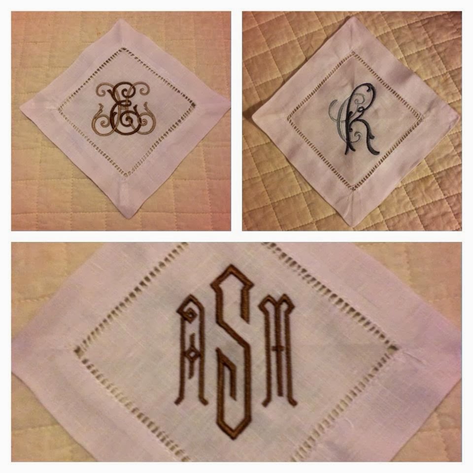 Monogrammed Cocktail Napkins