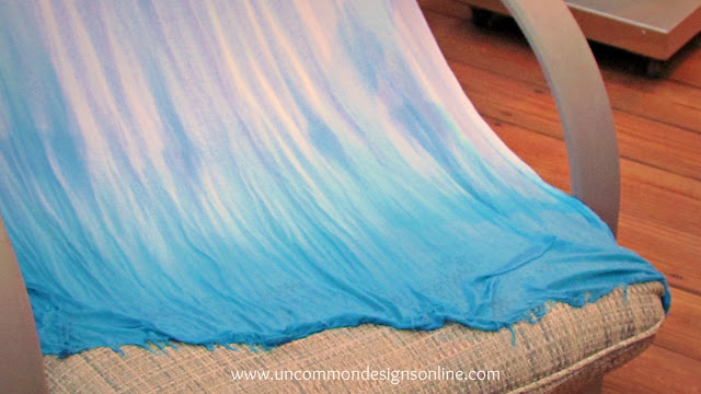 Dip Dyed fabric garland