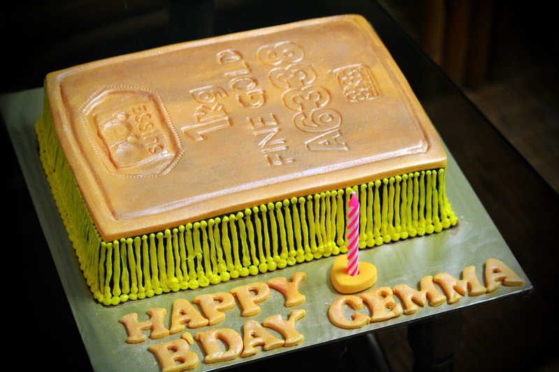 Rizq Cakes Gold bar