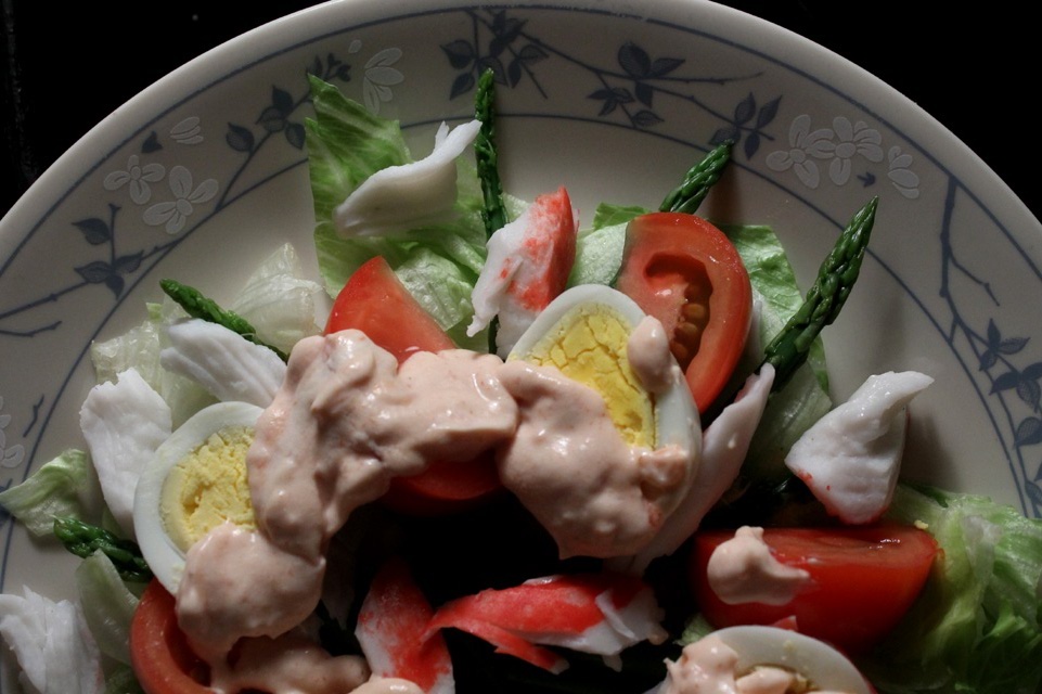 The 99 Cent Chef Fake Crab Louis Salad