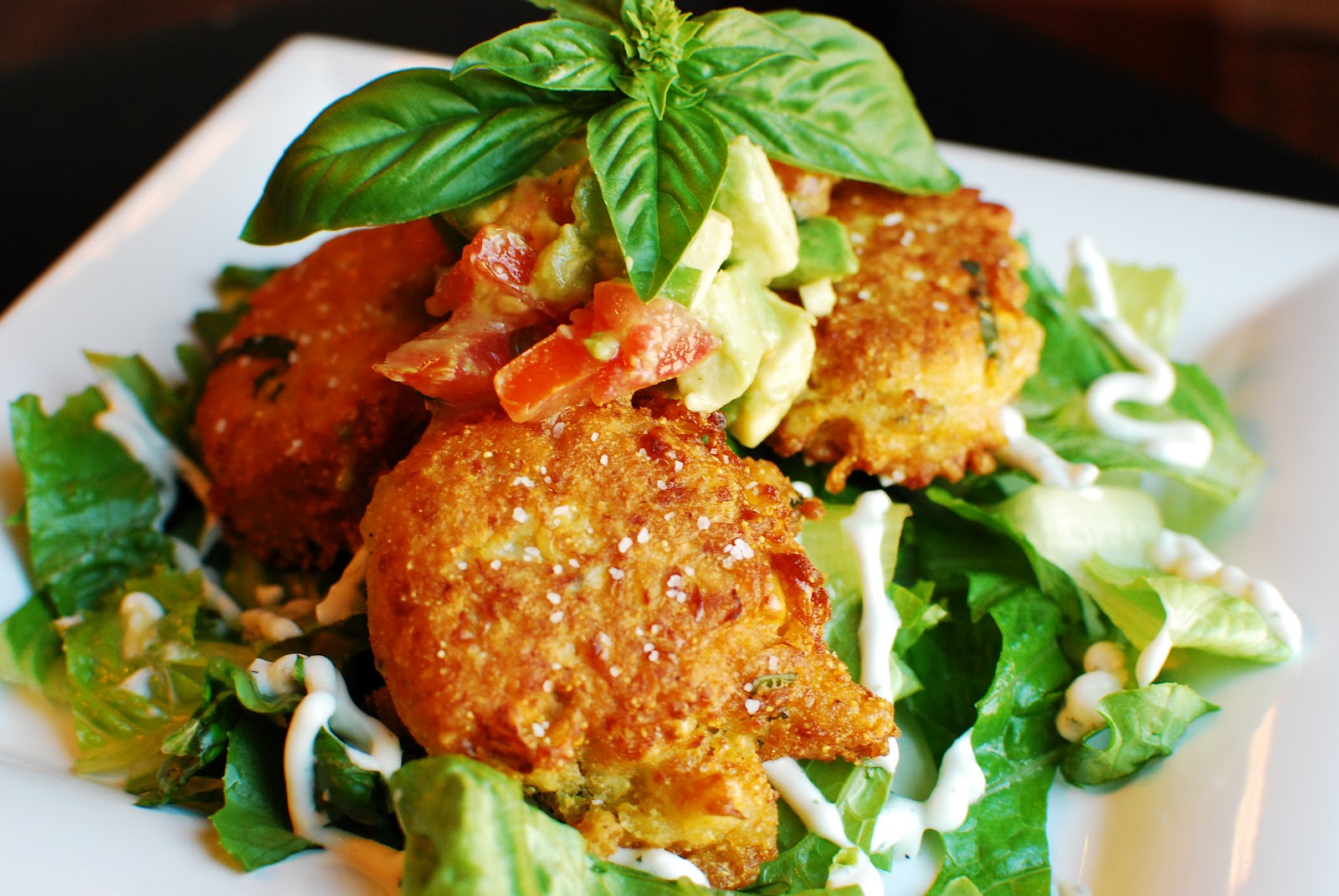 Cooking à la Mode Corn Cakes with Avocado Relish