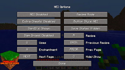 Not Enough Items minecraft