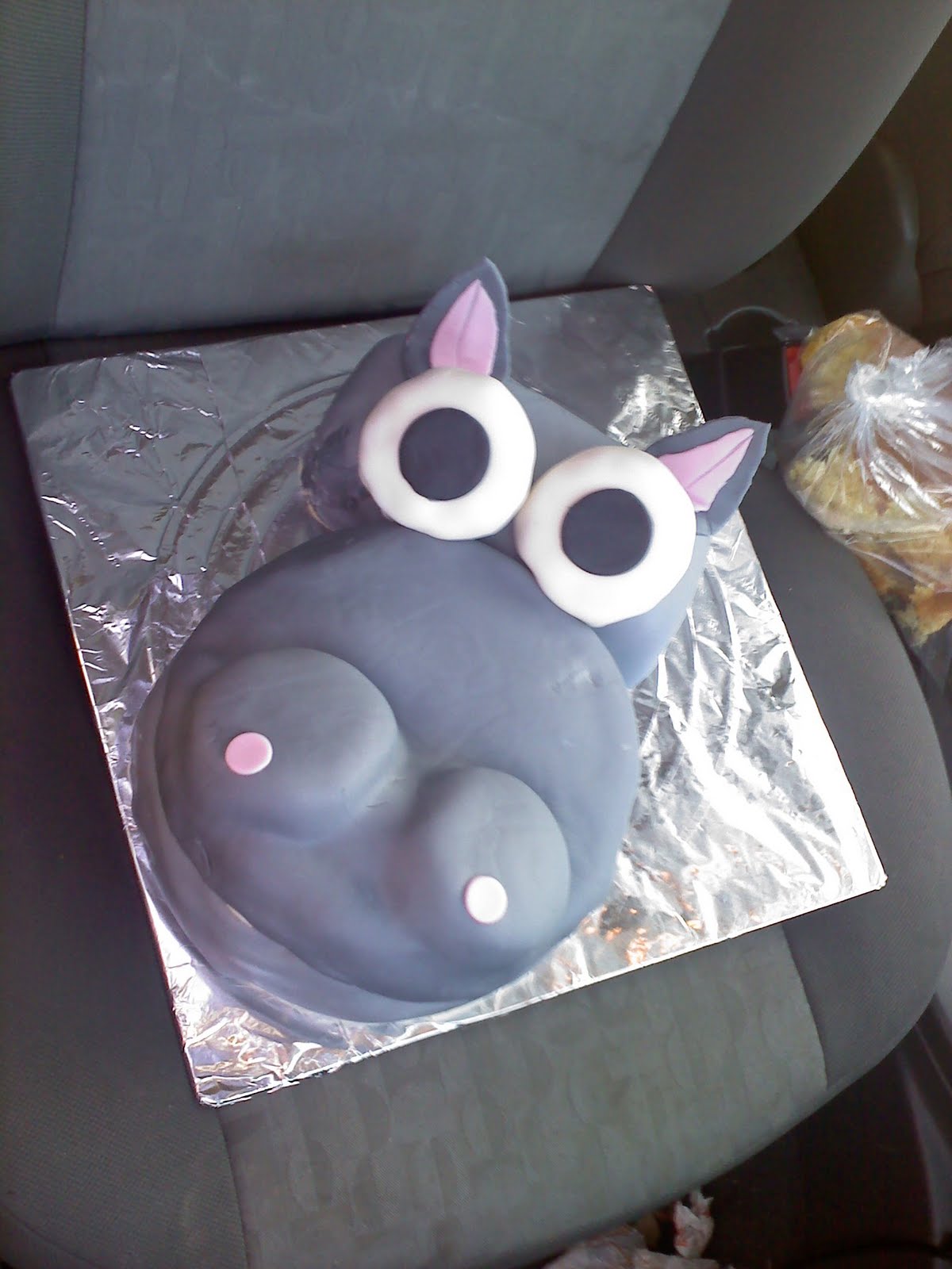 Cooking and Crafting with Aunt Pos Abe's Hippo Birthday Cake