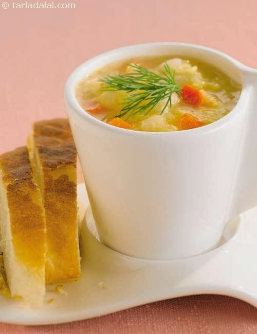 Tarla Dalal Filling Soup