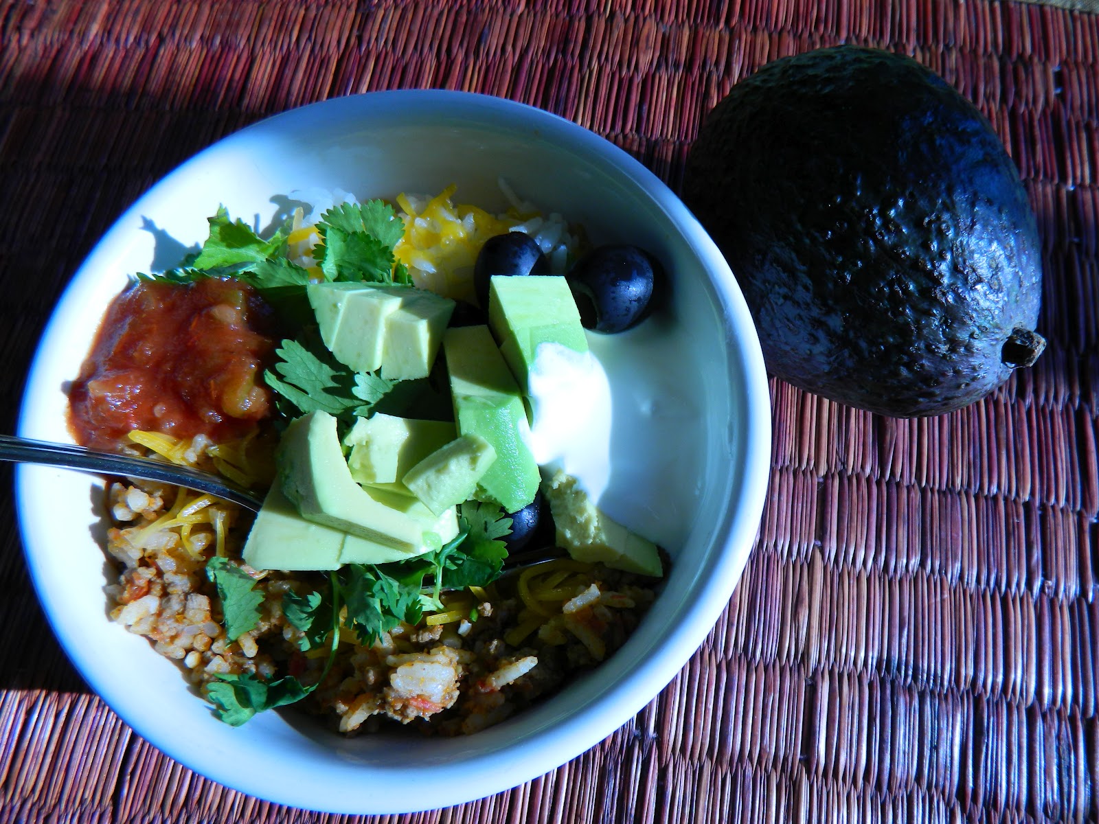 Recipe, Travel and Family Blog Purple Oven Mitt Burrito Bowl