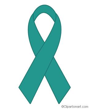 Teal Ribbon for Ovarian Cancer