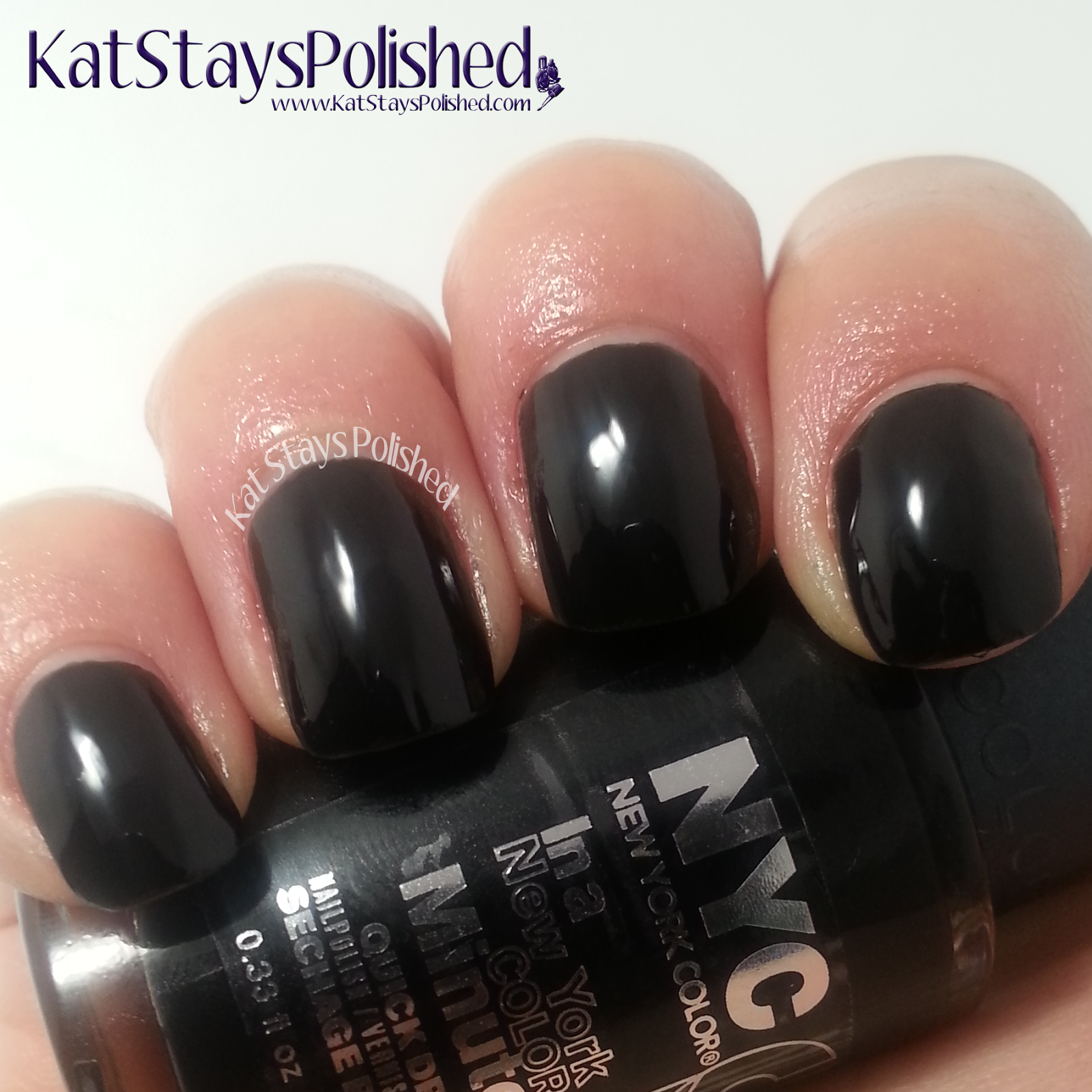 NYC New York Color - Midnight Beauty Collection - Black Elixir | Kat Stays Polished