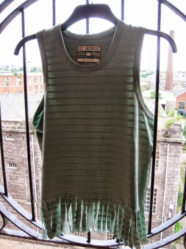 DIY Fringed or Tassel TShirt Greenie Dresses For Less