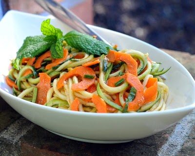 Spiral Zucchini Noodle Salad With Homemade Catalina Dressing