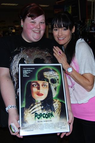  Picture below Kristy with Popcorn's Jill Schoelen 