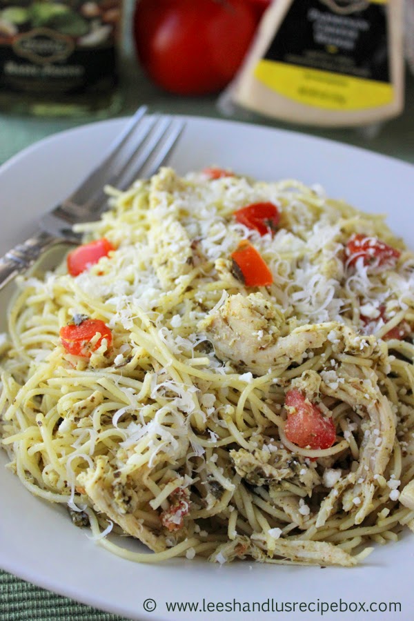 Leesh & Lu's Recipe Box Chicken Pesto Pasta