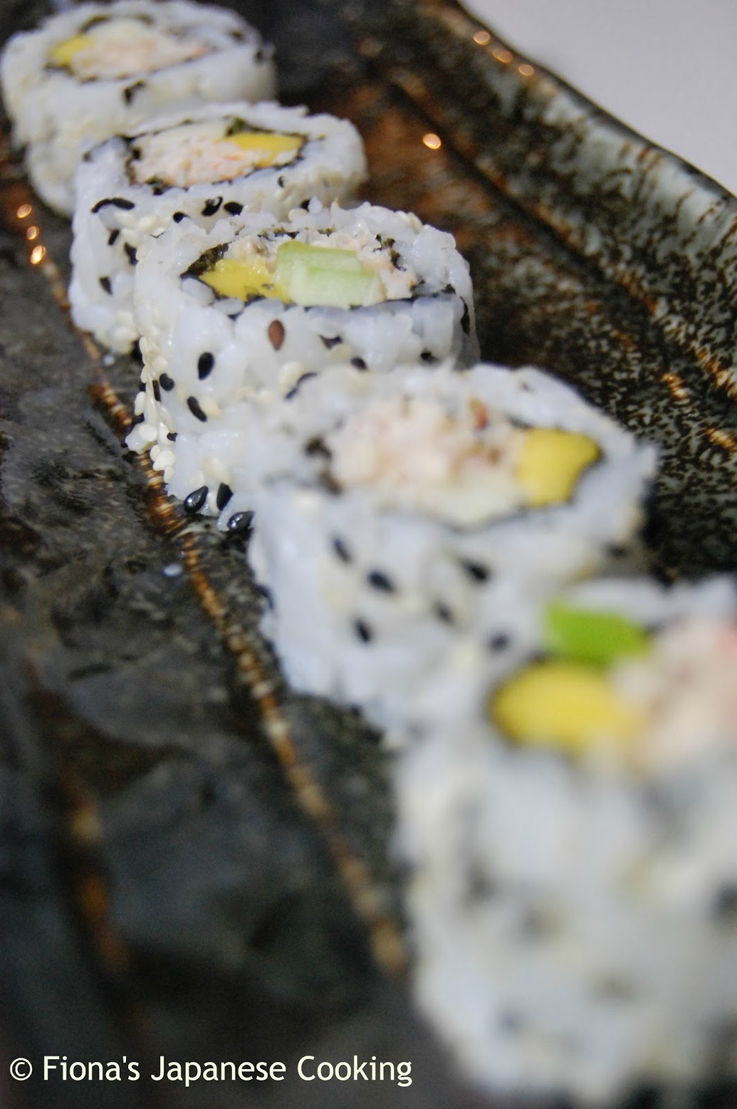 Uramaki sushi (Inside out rolls), Recipe