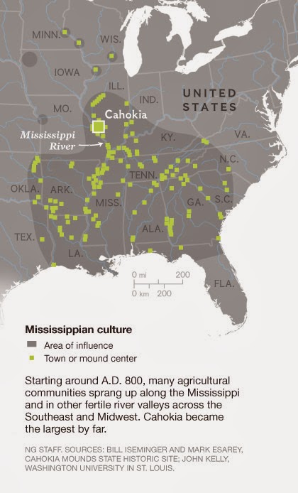 Une méga inondation aurait détruit l'ancienne cité amérindienne de Cahokia Culture+du+Mississippi