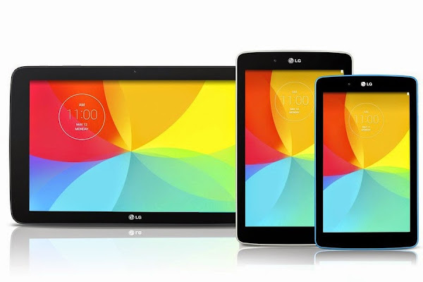 LG G Pad 7.0, 8.0 and 10.1 Android tablets