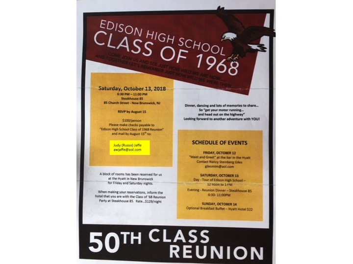 EHS Class of '68 - 50th Reunion