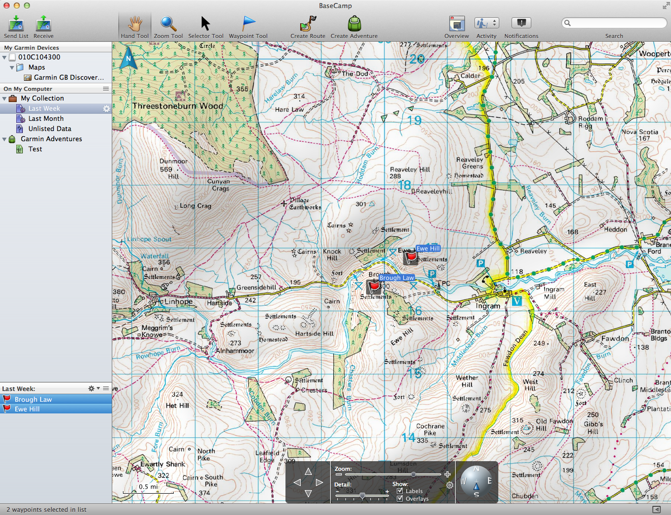 "Leading The Tour" Garmin BaseCamp and Garmin Maps