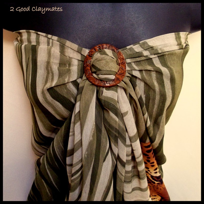 2 Good Claymates Scarf Buckles