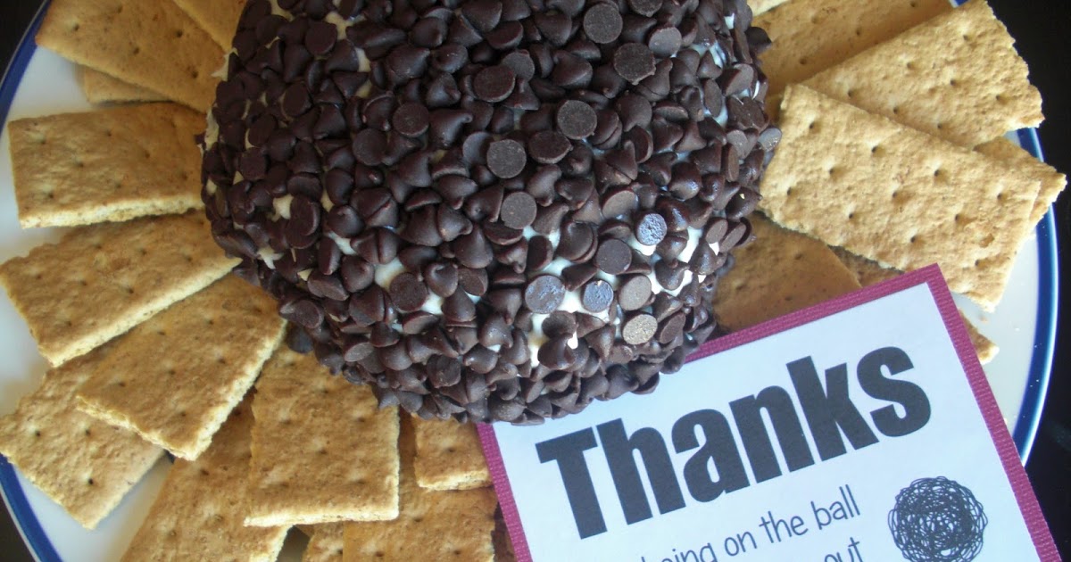 Utah County Mom Chocolate Chip Cheeseball Gift Free Printable and Recipe
