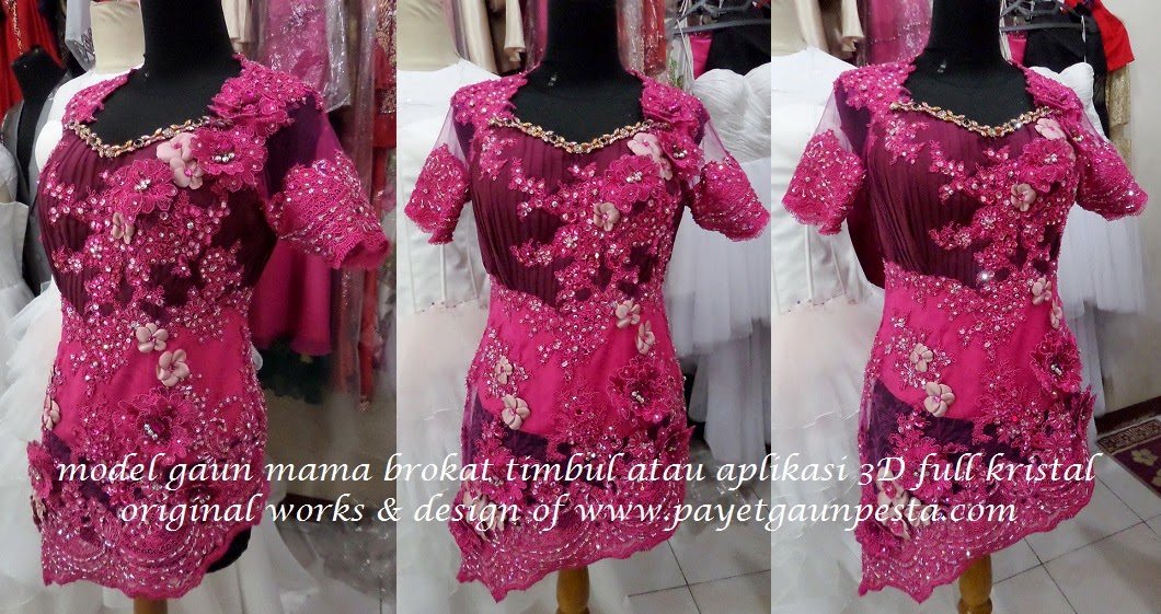 Payet Gaun Pesta Desain Baju Pesta, Kebaya Modern dan