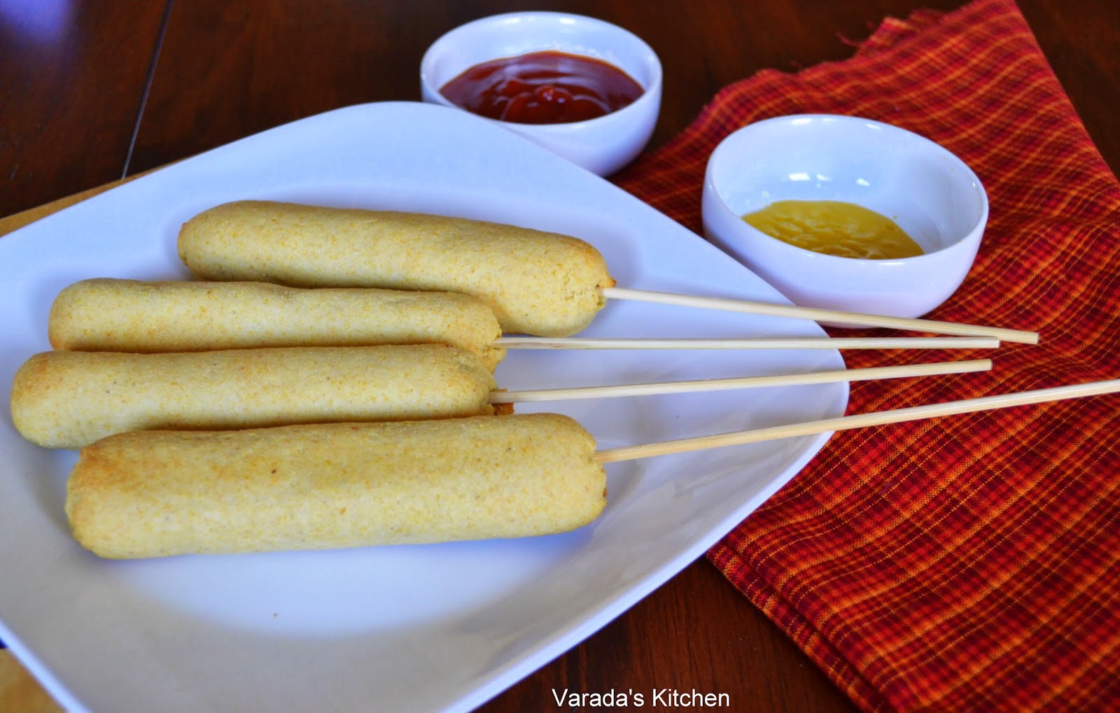 Varada's Kitchen Baked Vegetarian Corn Dog