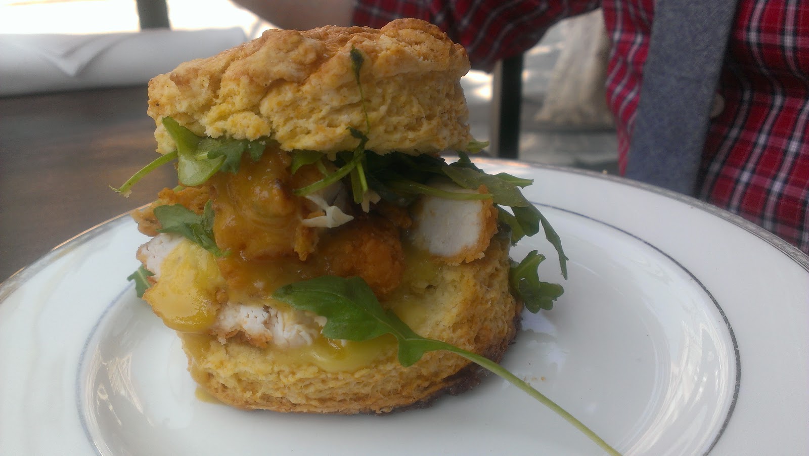 a hint of mustard. biscuity brunch at the parish.