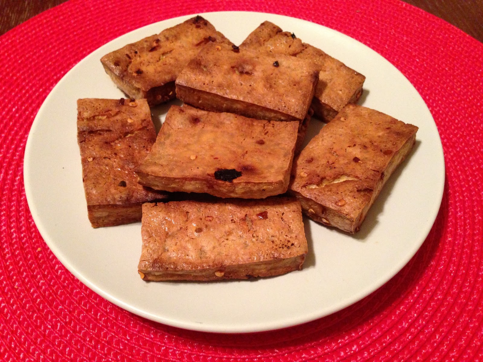 Caroline's Kitchen Crispy (And Spicy!) Baked Tofu