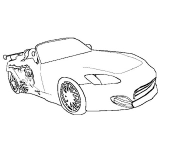 #2 Fast and Furious Coloring Page