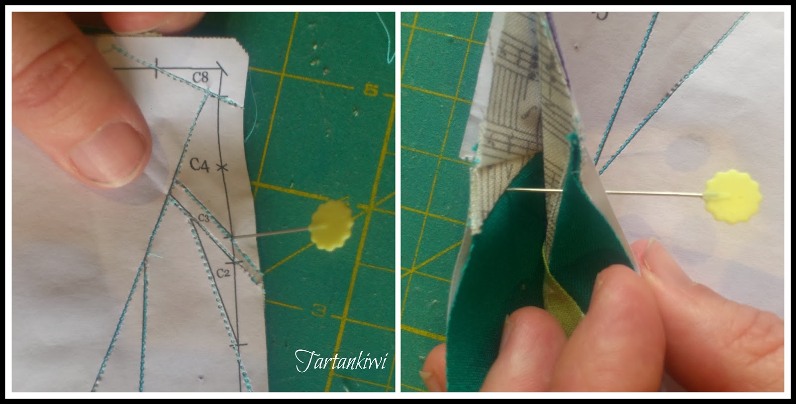 The Tartankiwi Paper Piecing Tips Sewing Papers Together