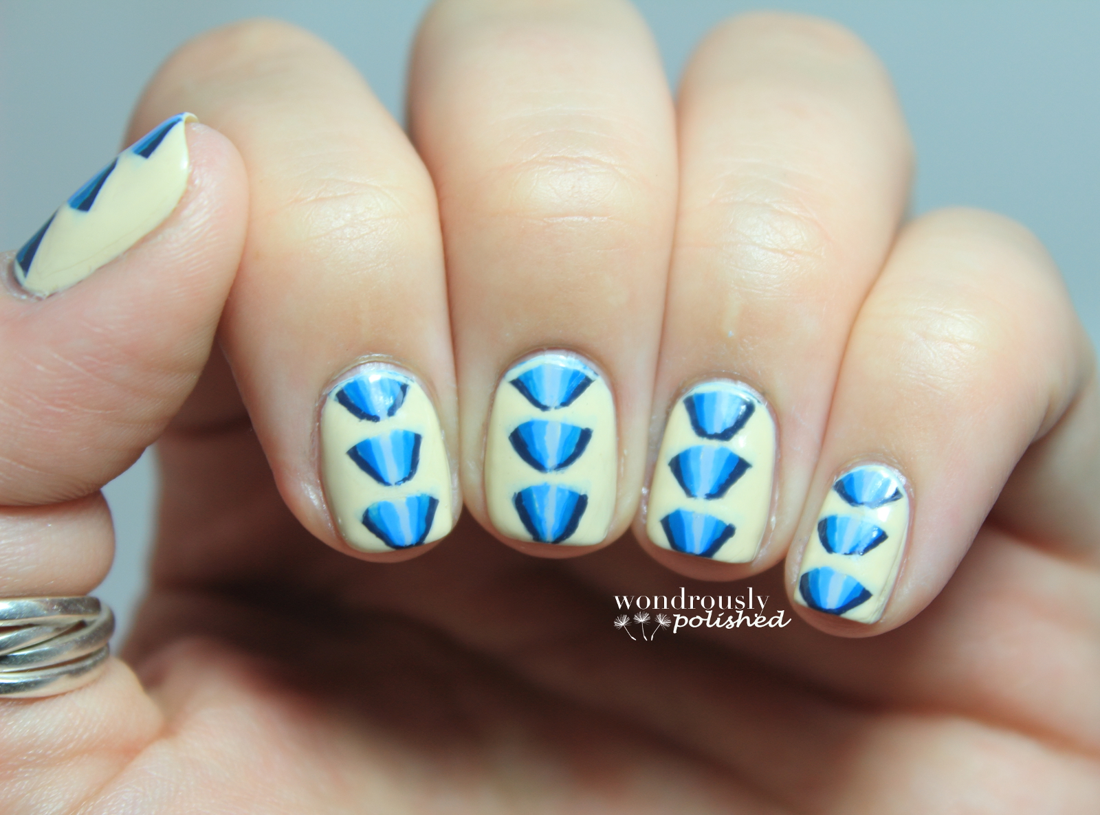 Wondrously Polished 31 Day Nail Art Challenge Day 5 Blue Nails