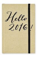 glittery 2016 diary next