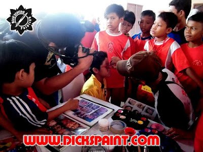 face painting football kids jakarta