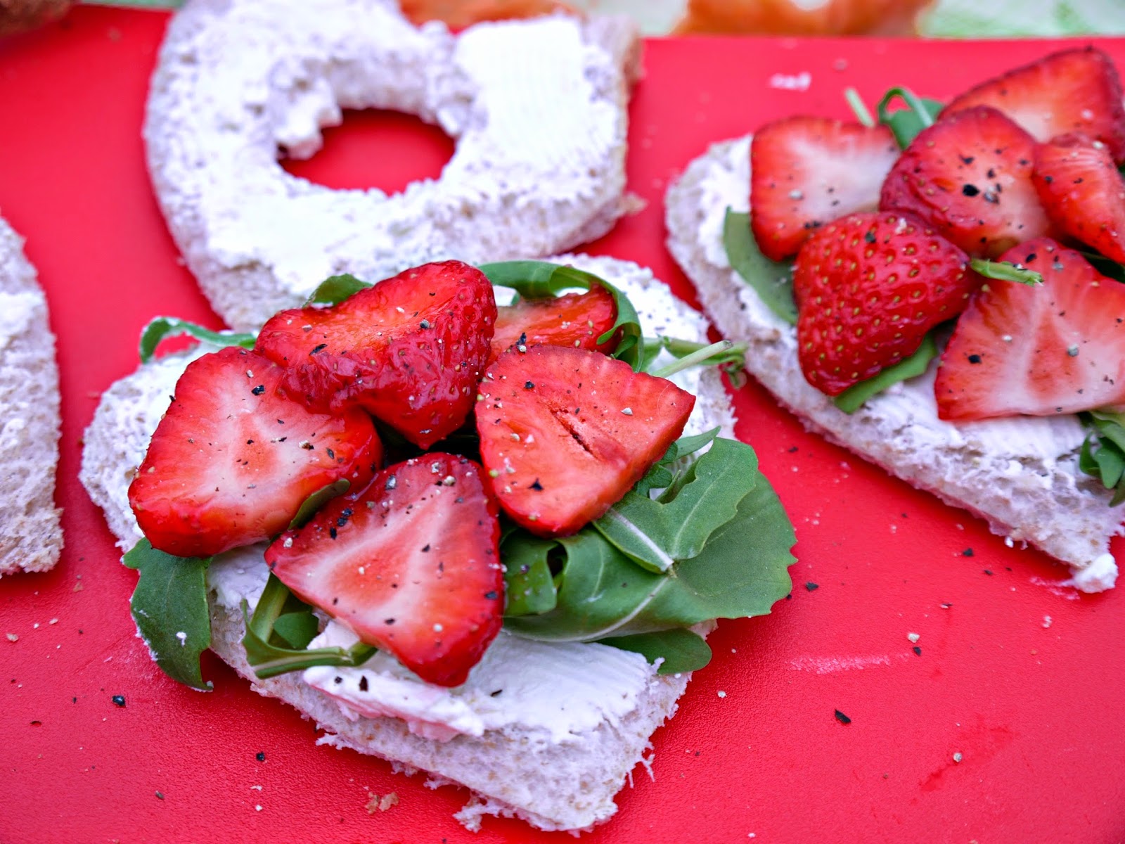 Inside the Wendy House Valentine's Day Strawberry and Cream Sandwich