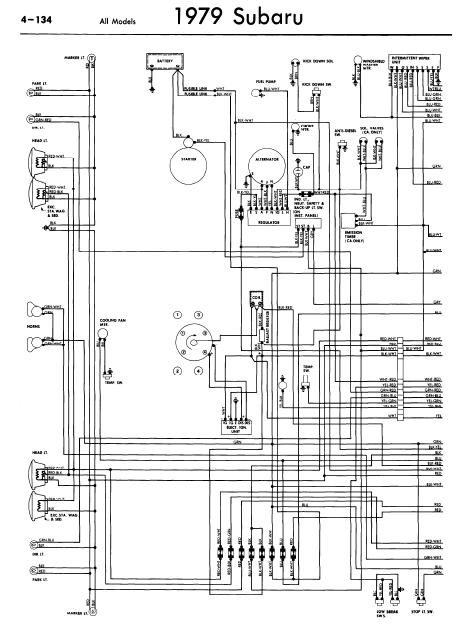 Subaru 1979 Models Wiring Diagrams | Online Manual Sharing