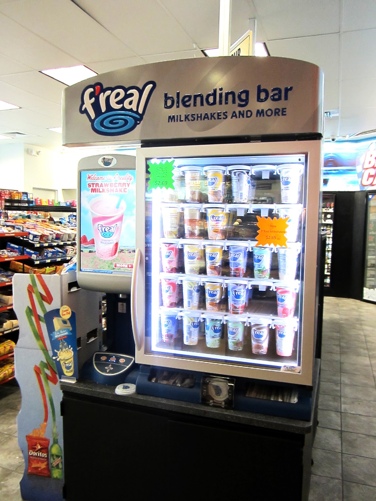 F'Real Milkshake Blender Bar  Vending machine design, Milkshake
