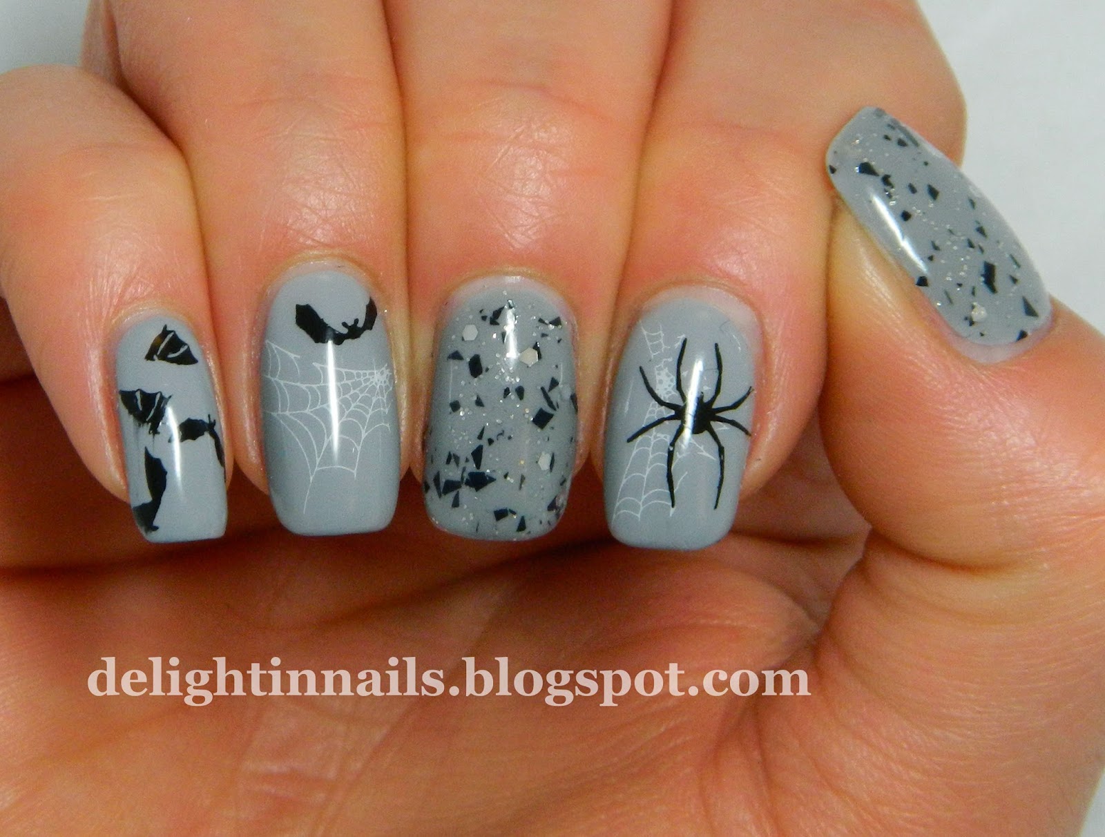 Delight In Nails Halloween Manicure With Black Cat Lacquer Six Feet Under