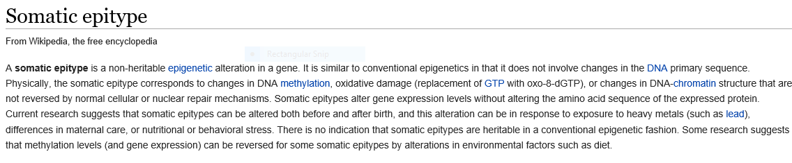 Somatic Epitype