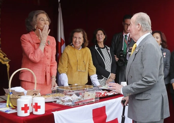 Queen Sofia of Spain attends the Red Cross Fundraising day