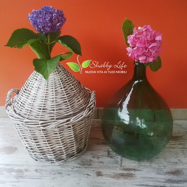 riciclo vecchia damigiana shabby chic riciclo recupero creativo vecchia damigiana shabby chic