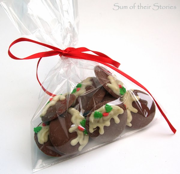 Christmas Pud Chocolate Buttons Sum of their Stories