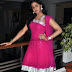 Karthika(radha daughter) in Pink Designer Salwar Kameez