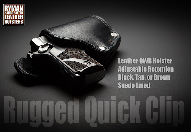 Best outside the waistband leather holster, Ryman Holster reviews, American made holster